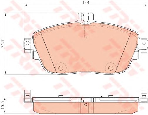 set placute frana,frana disc MERCEDES-BENZ W176/W246 A-CLASSE/B-CLASSE 11-/CLA/GLA 13-