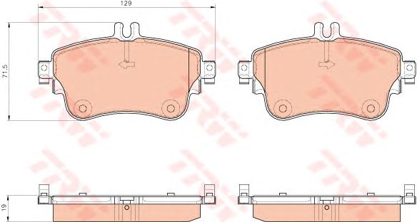 set placute frana,frana disc MERCEDES-BENZ W176/W246 A-CLASSE/B-CLASSE 11-