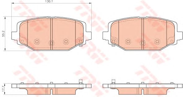 set placute frana,frana disc LANCIA VOYAGER 2,8-3,6 V6 VVT 11-