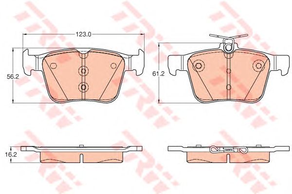 set placute frana,frana disc VW GOLF VII 12-/A3 12-