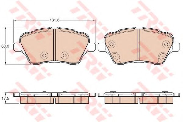 set placute frana,frana disc FORD FIESTA 12-/TRANSIT COURIER 14-/B-MAX