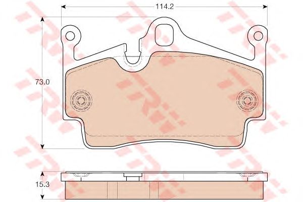 set placute frana,frana disc PORSCHE 911 (996) CARRERA 97-/CAYMAN 04-