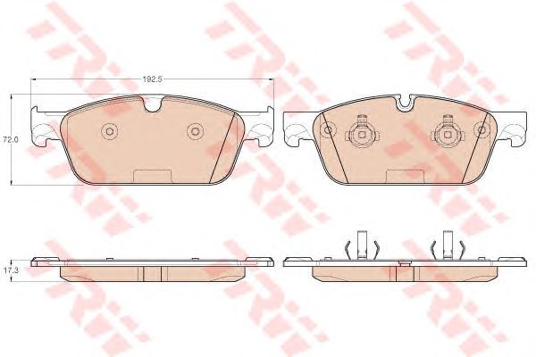 set placute frana,frana disc MERCEDES-BENZ GL-CLASS 12-/GLE 15-/GLS 15-/M-CLASS 11-