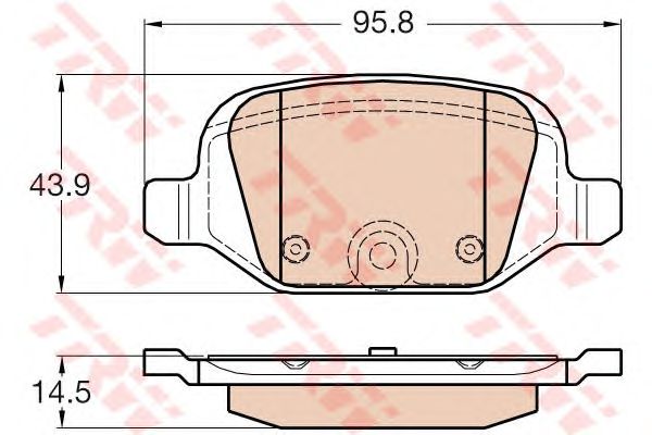 set placute frana,frana disc FIAT PANDA 4X4/500/PUNTO II