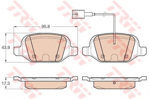 set placute frana,frana disc FIAT LINEA 09-