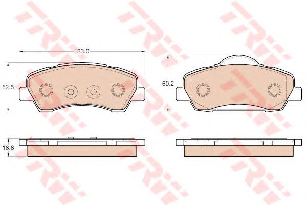 set placute frana,frana disc PEUGEOT 301 12-/308 13-