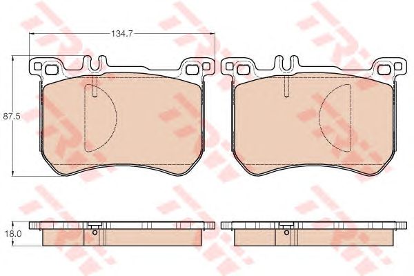 set placute frana,frana disc MERCEDES-BENZ R231/W222 SL 12-