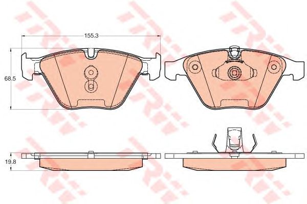 set placute frana,frana disc BMW E60/E61/E65/E63