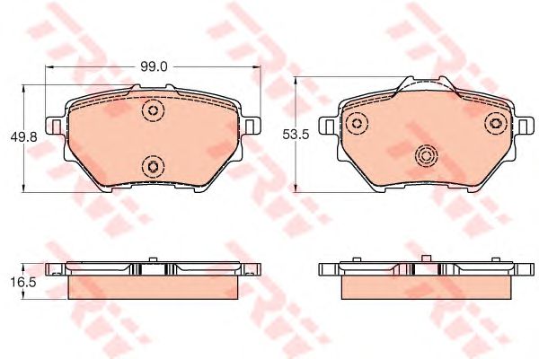 set placute frana,frana disc CITROEN C4 PICASSO 13-