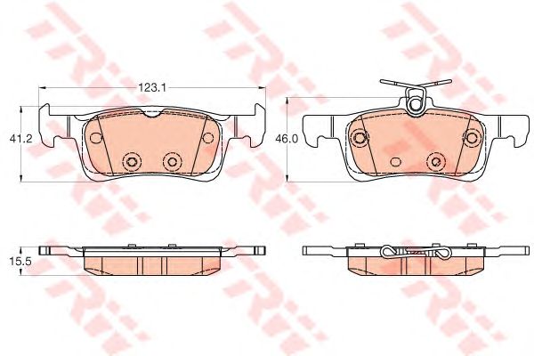 set placute frana,frana disc PEUGEOT 308 13-