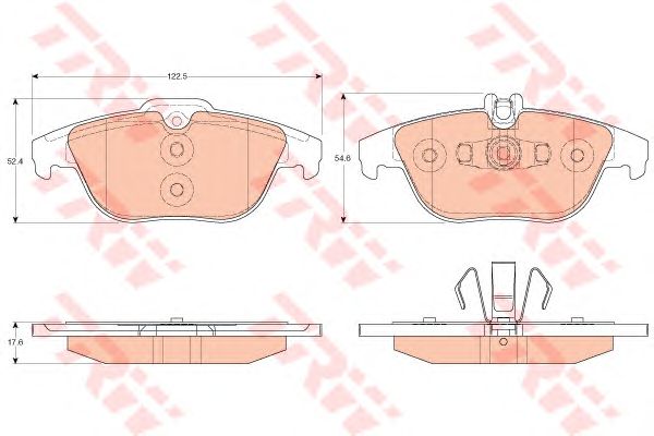 set placute frana,frana disc MERCEDES-BENZ W204 07-/X204