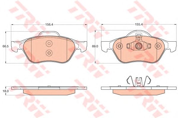 set placute frana,frana disc RENAULT MEGANE/SCENIC 05-