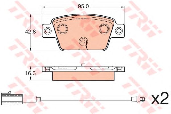 set placute frana,frana disc FIAT STILO 01-