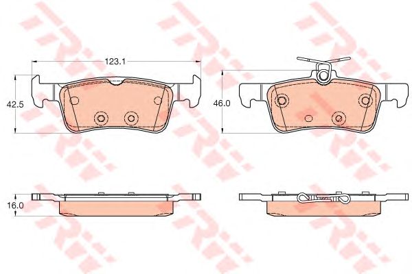 set placute frana,frana disc PEUGEOT 308 1,2-2,0 13-