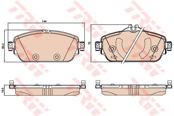 set placute frana,frana disc MERCEDES-BENZ W205 2,0-2,2 14-