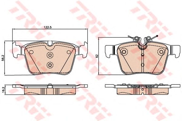 set placute frana,frana disc MERCEDES-BENZ W205 1,6-3,0 14-