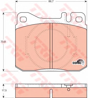 set placute frana,frana disc MERCEDES-BENZ W123 79-85