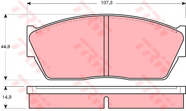 set placute frana,frana disc SUZUKI SWIFT 89-97