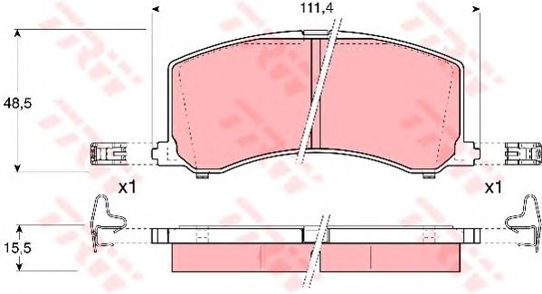 set placute frana,frana disc SUZUKI BALENO