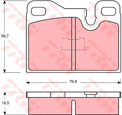 set placute frana,frana disc PORSCHE 924/928