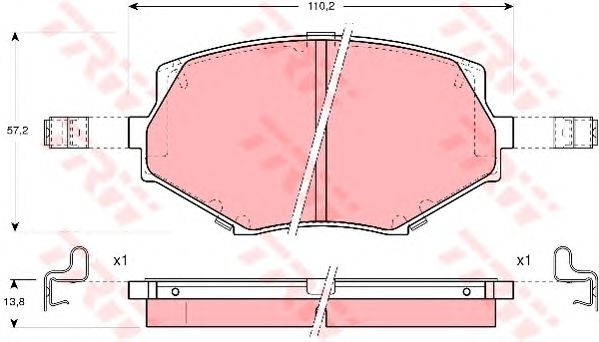 set placute frana,frana disc MAZDA MX-5