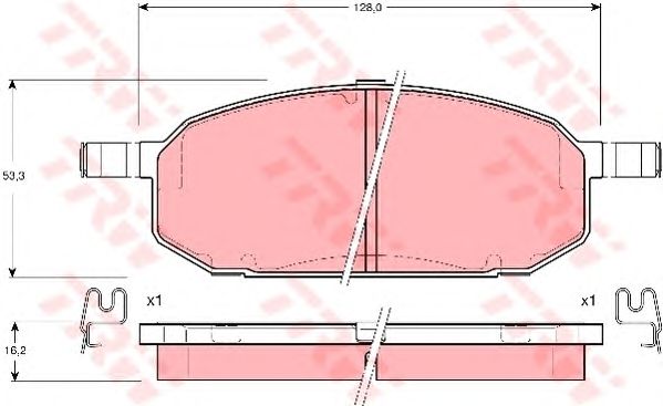 set placute frana,frana disc MAZDA 323F