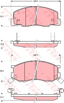 set placute frana,frana disc TOYOTA LITE-ACE