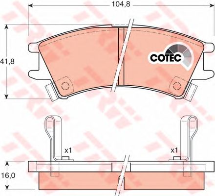 set placute frana,frana disc HYUNDAI ATOS 98-