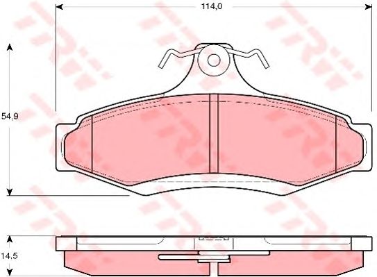 set placute frana,frana disc DAEWOO MUSSO