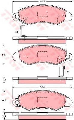 set placute frana,frana disc SUZUKI SWIFT 96-