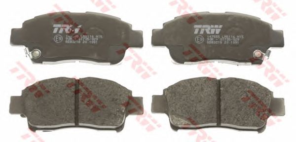 set placute frana,frana disc TOYOTA YARIS