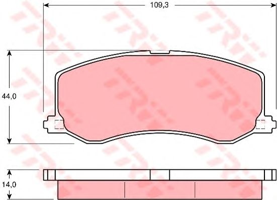 set placute frana,frana disc SUZUKI SWIFT 89-97 AKEBONO