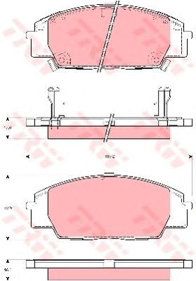 set placute frana,frana disc HONDA CIVIC 01- TYPE R/2,0