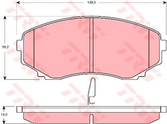 set placute frana,frana disc MAZDA MPV