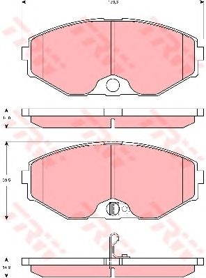 set placute frana,frana disc NISSAN MAXIMA