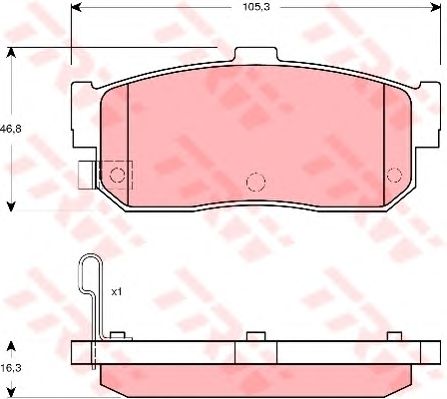 set placute frana,frana disc NISSAN ALMERA 98-/00-/PRIMERA COMBI