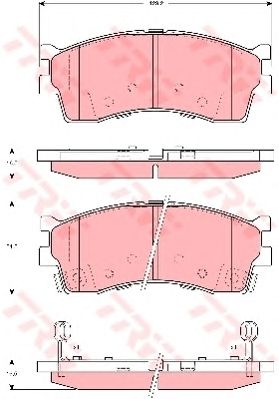 set placute frana,frana disc KIA CLARUS II/SHUMA II/RIO II