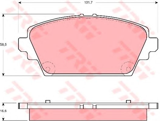 set placute frana,frana disc NISSAN ALMERA