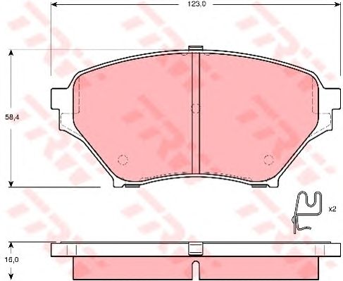 set placute frana,frana disc MAZDA MX-5 1,8 16V 98-