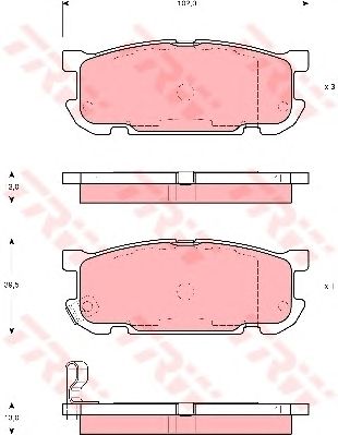 set placute frana,frana disc MAZDA MX-5 1,6-1,8 16V 98-05