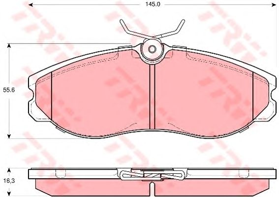 set placute frana,frana disc NISSAN TERRANO