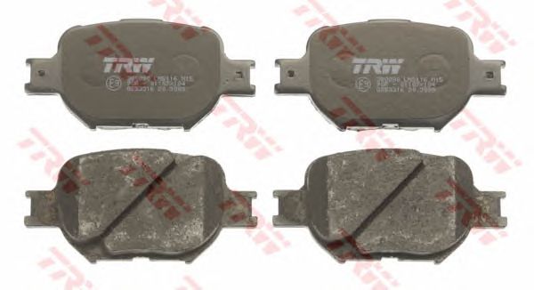 set placute frana,frana disc TOYOTA COROLLA