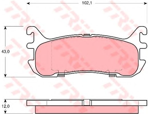 set placute frana,frana disc MAZDA 323 89-98/MX5 94-