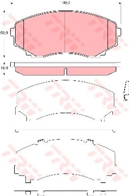 set placute frana,frana disc MAZDA MPV