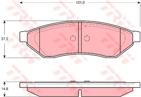 set placute frana,frana disc CHEVROLET EVANDA 2,0 05-