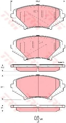 set placute frana,frana disc MAZDA RX8 03-