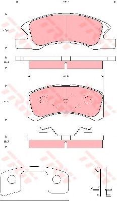 set placute frana,frana disc DAIHATSU CUORE