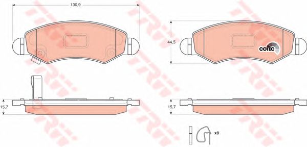 set placute frana,frana disc OPEL AGILA 00-