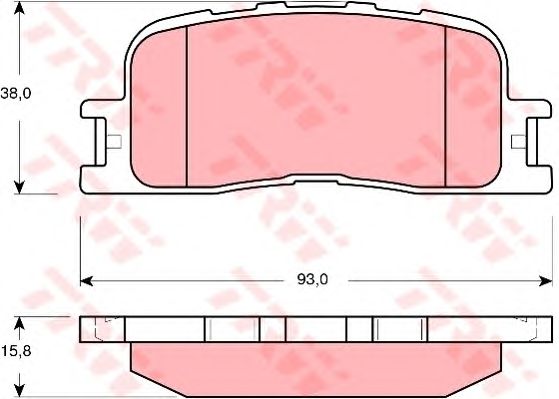 set placute frana,frana disc TOYOTA CAMRY