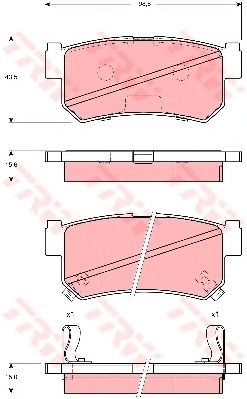 set placute frana,frana disc SSANGYONG REXTON 02-